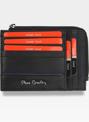 Pánská kožená peněženka Pierre Cardin Slim Black TIlak38 88103