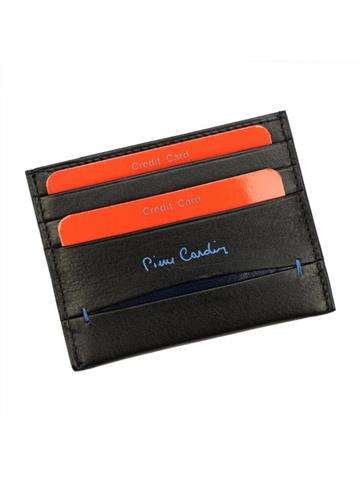Pánská kožená peněženka Pierre Cardin TILAK07 475 Black Horizontal Cardholder