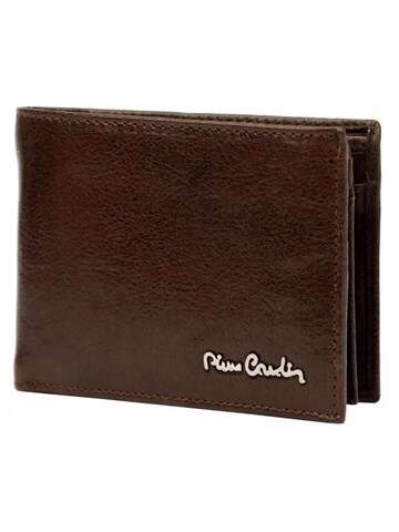 Pánská kožená peněženka Pierre Cardin TILAK100 8806 Dark Brown Horizontal RFID SECURE