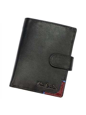 Pánská kožená peněženka Pierre Cardin TILAK75 331A černá a červená s funkcí RFID Secure