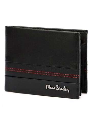 Pánská kožená peněženka Pierre Cardin TILAK97 8806 Černočervená horizontální RFID SECURE