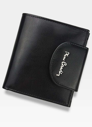 Pánská kožená peněženka Pierre Cardin černá na zip YS520.10 479 NERO