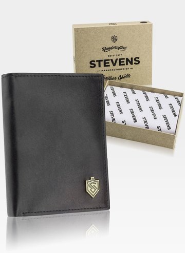 Pánská kožená peněženka STEVENS Ochranná technologie RFID Tenké SLIM