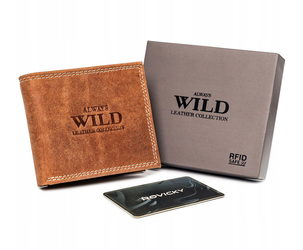Pánská kožená peněženka bez zapínání - Always Wild