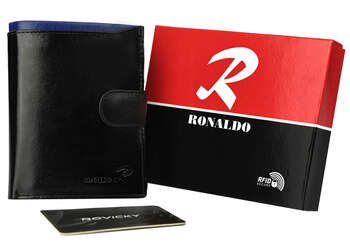 Pánská kožená peněženka s barevnou vložkou - Ronaldo
