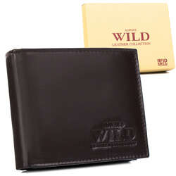 Pánská kožená peněženka s přihrádkou na zip - Always Wild
