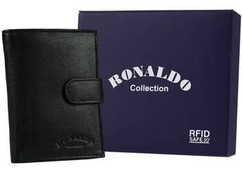 Pánská kožená peněženka s přihrádkou na zip - Ronaldo