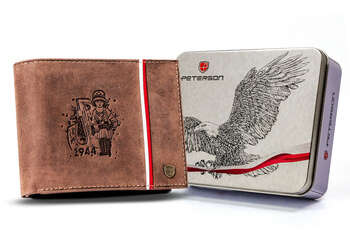 Pánská kožená peněženka s vlasteneckým vzorem - Peterson