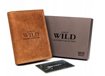 Pánská kožená peněženka s vnější platební kapsou - Always Wild