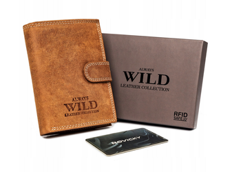 Pánská kožená peněženka s vnější platební kapsou - Always Wild