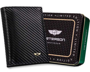 Pánská kožená peněženka s vroubkovaným povrchem - Peterson