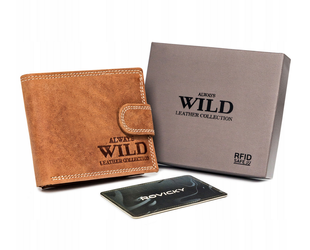 Pánská kožená peněženka se zapínáním - Always Wild