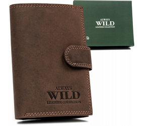 Pánská kožená peněženka ve vertikální orientaci - Always Wild