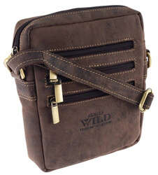 Pánská kožená taška přes rameno postbag - Always Wild