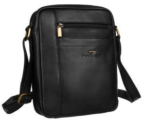 Pánská kožená taška s kapsou na zip - Peterson