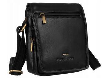 Pánská kožená taška s vnější kapsou na zip - Peterson