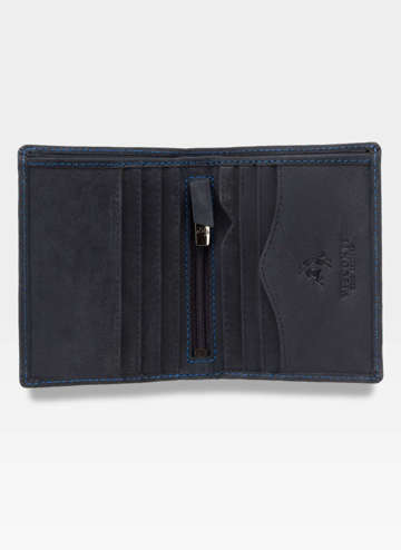 Pánská malá kožená peněženka Visconti Embedded Technology RFID 705 Modrá