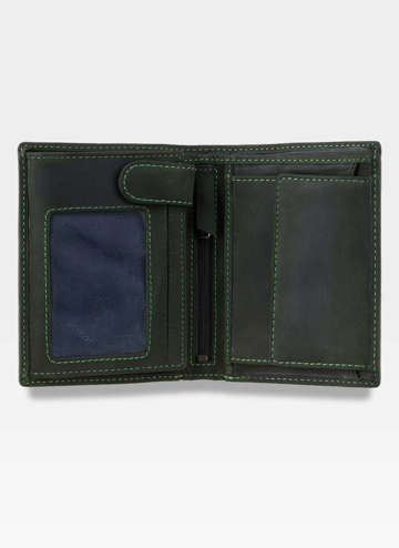 Pánská malá kožená peněženka Visconti Embedded Technology RFID 709 Zelená