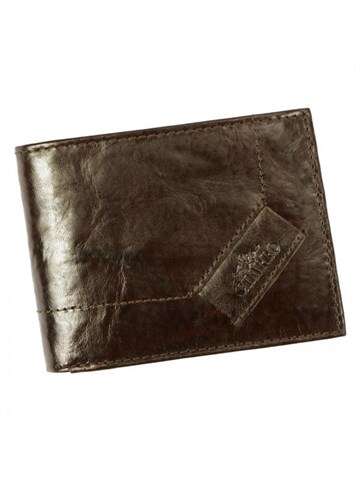 Pánská peněženka Charro TRENTO 1123 z přírodní kůže v tmavě hnědé barvě