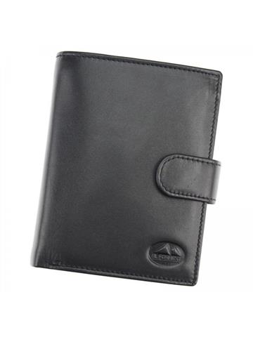 Pánská peněženka EL FORREST 988-67 RFID Přírodní kůže černá vertikální