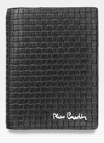 Pánská peněženka Pierre Cardin Kožená černá prokládaná kůže CMP 326