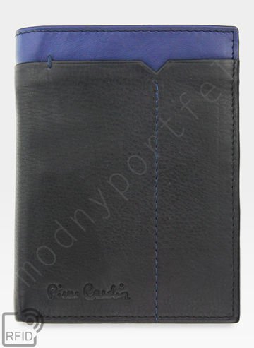 Pánská peněženka Pierre Cardin Leather Black + Blue Tilak14 326 Sahara
