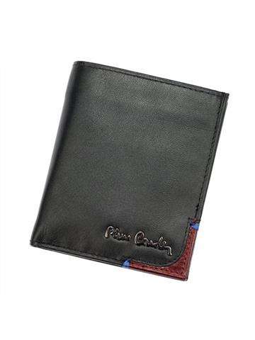 Pánská peněženka Pierre Cardin TILAK75 1812 z přírodní kůže černá a červená