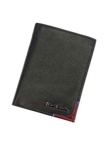 Pánská peněženka Pierre Cardin TILAK75 326 z pravé kůže černá s červenými detaily