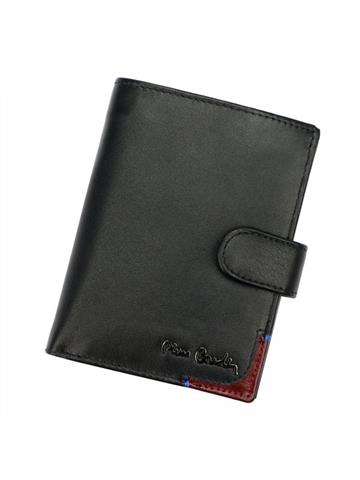 Pánská peněženka Pierre Cardin TILAK75 326A z pravé kůže černá s červenými detaily