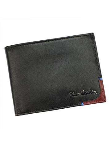 Pánská peněženka Pierre Cardin TILAK75 8804 z přírodní kůže černá a červená Poziomá RFID Secure