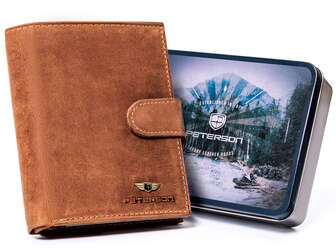 Pánská peněženka z vysoce kvalitní pravé kůže s RFID Protect - Peterson