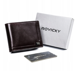 Pánská prodloužená kožená peněženka RFID - Rovicky