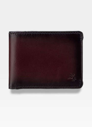 Pánská tenká kožená peněženka se slotem na drobné Visconti MT-92 RFID Tmavě hnědá