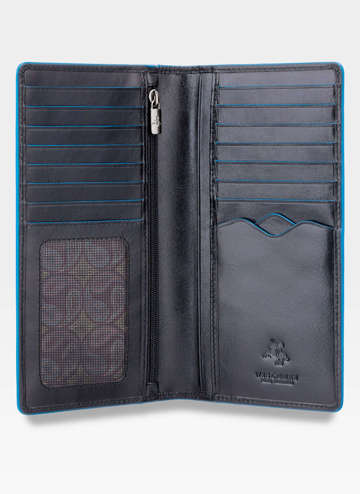 Pánská velká kožená peněženka Visconti ALP88 Černá