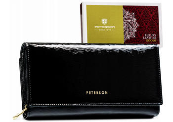 Prostorná dámská kožená peněženka se systémem RFID - Peterson