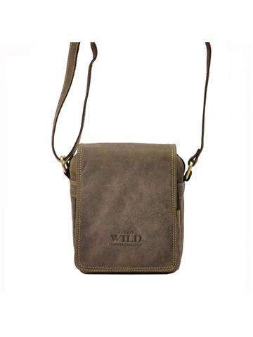 Sachet Wild Leather Small 250591-MH Gold Hardware Crossbody Black