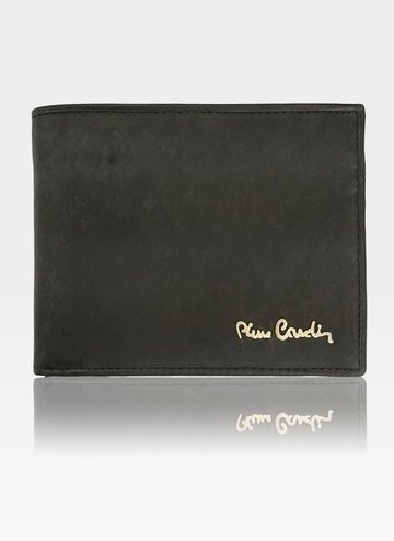 Small CienKI Pánská peněženka Pierre Cardin Leather Tilak28 8824 RFID Black