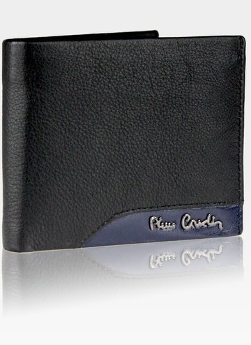 Small CienKI Pánská peněženka Pierre Cardin Leather Tilak34 8824 Black + Blue