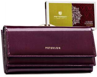 Velká dámská kožená peněženka se systémem RFID - Peterson