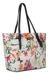 Velká dámská nákupní taška s květinovým vzorem - David Jones