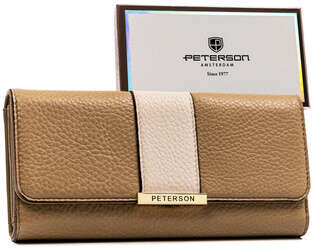 Velká horizontální dámská peněženka z ekologické kůže - Peterson