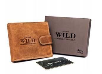 Velká pánská značková peněženka se systémem RFID - Always Wild