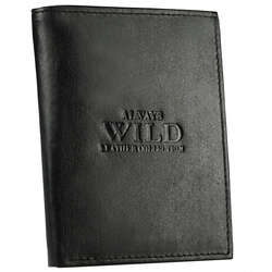 Vertikální kožená peněženka bez zapínání - Always Wild