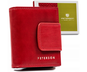 Vertikální prostorná dámská peněženka z pravé kůže - Peterson