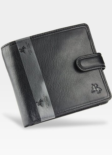 Viscont Secure Pánská kožená peněženka černá RFID TSC41