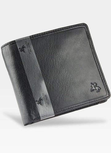 Viscont Secure Pánská kožená peněženka černá RFID TSC46
