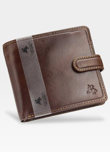 Viscont Secure Pánská kožená peněženka světle hnědá RFID TSC41
