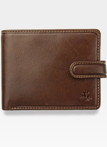 Viscont Secure Pánská kožená peněženka světle hnědá RFID TSC48