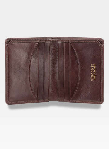 Viscont Secure Pánská kožená peněženka tmavě hnědá RFID TSC39