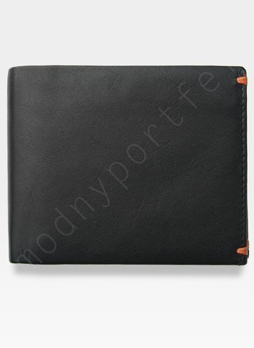 Visconti Alpine AP62 Pánská kožená peněženka černá + oranžová